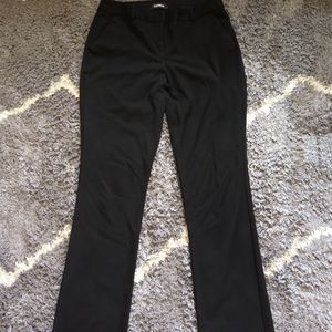 Black, barely boot, dress pants